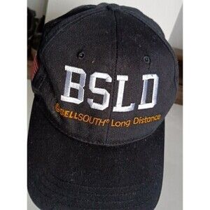 Vintage Bell South Long Distance Black Cap Dad Hat Cap Caps Hats Uniform